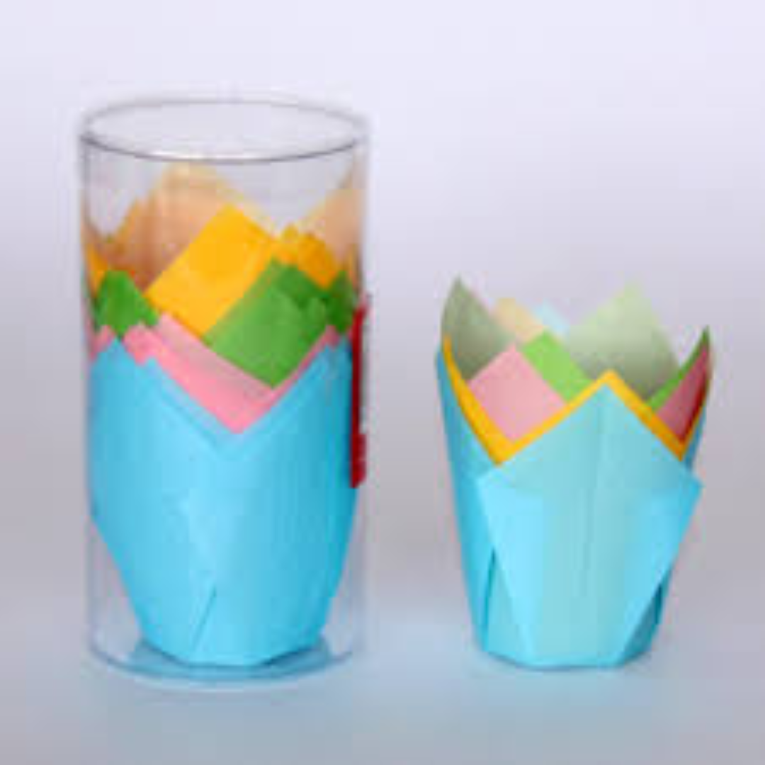 ECSTACY KRAFT TULIP MUFFIN CASES 
